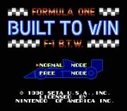 Formula One: Built to Win