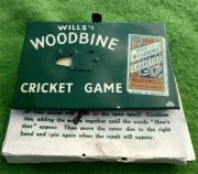 Wills Woodbine Tin Plate Cricket Game